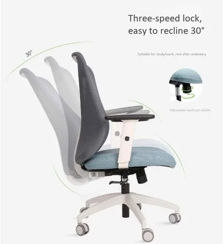 Miniatura 2 de Silla de computadora, silla de oficina, silla sedentaria, cómoda, ergonómica, silla de escritorio, silla giratoria (negro)