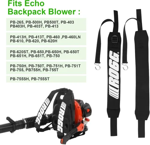 Miniatura 2 de Kscjdg C061000111 - Arnés para soplador de hojas Echo PB-500 PB-265LN PB-403H PB-413H PB-460 PB-610 PB-620 PB-650 PB-755 compatible con C061000110-2