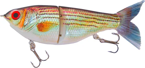 7 "PEDIGREE GLIDER Glide Bait Swimbait Musky Striper Bass Señuelo de pesca Big Multi articulado Shad Trucha hundimiento lento Lubina rayada