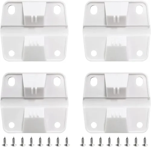 Ansook Juego de bisagras y tornillos de plástico de repuesto, compatible con Coleman Coolers 5253 6262 6270, reemplazo de bisagras de refrigerador,