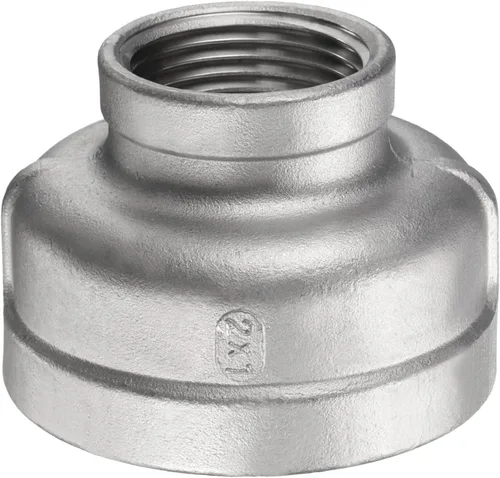 Miniatura 8 de HARFINGTON Acoplamiento Reductor 1-1/2" x 1" NPT Roscado Hembra 304 Acero Inoxidable Reductor Cónico Conexión de Tubería Fundida Adoptado para Tubo