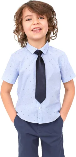 Miniatura 4 de Kajeer Corbata ajustable para niños y niños, tejida preatada para niños, uniformes formales de boda, graduación, escuela