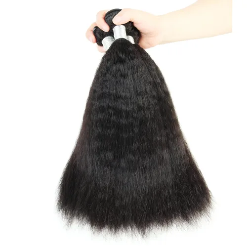 Miniatura 12 de Extensiones de cabello humano brasileño liso rizado de cierre 4x4 con parte libre marrón claro, encaje 150% de densidad, cabello Remy liso rizado