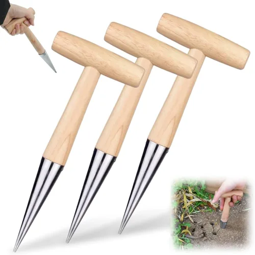 Miniatura 9 de Excavadora de agujeros para plantar, herramienta de sembradora manual 2026, herramienta de plantación de bulbos, trasplante de semillas de plantas 1