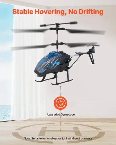 Miniatura 3 de Helicóptero RC VEVOR, helicóptero de control remoto de 2.4GHz, avión RC de 3.5 canales para niños, 16 minutos de tiempo de vuelo, mantenimiento