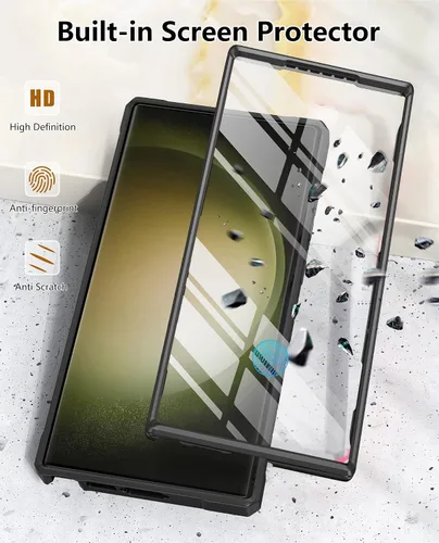Miniatura 2 de FNTCASE Funda para Samsung Galaxy S23-Ultra: protección de grado militar a prueba de caídas cubierta móvil con soporte TPU resistente a prueba