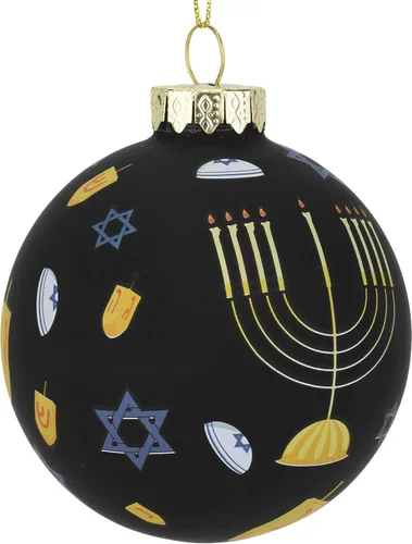 Miniatura 2 de Tree Buddees Adorno de cristal judío de Hanukkah