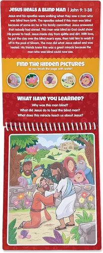Miniatura 3 de Libro de Colorear de Escrituras con Revelado por Agua para Niños (Nuevo Testamento #2)