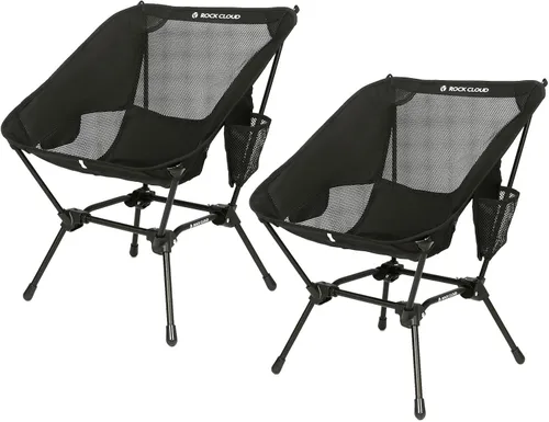 Miniatura 10 de ROCK CLOUD Silla de camping portátil ultraligera sillas plegables al aire libre para campamento senderismo mochilero césped playa deportes 2