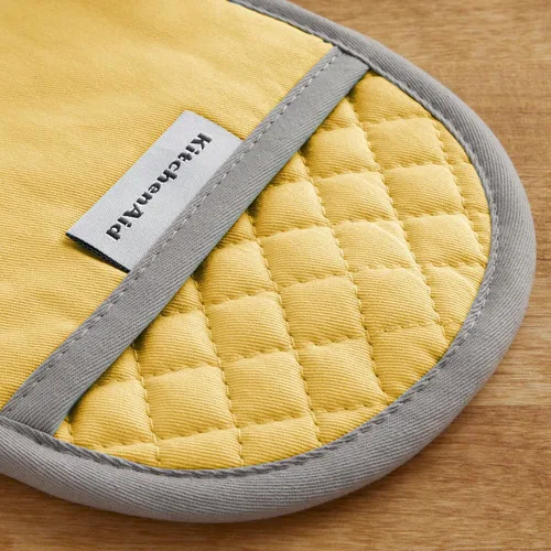 Miniatura 4 de KitchenAid Juego de 2 soportes para ollas Asteroid, amarillo ranúnculo, 6.5"x10