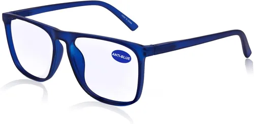 Miniatura 8 de MARE AZZURO Lentes de Lectura Grandes con Bloqueo de Luz Azul para Hombres Lentes para Computadora 0 1.0 1.25 1.5 1.75 2.0 2.25 2.5 2.75 3.0 3.5 4.0