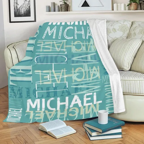 Miniatura 4 de Mantas personalizadas con nombre para niños y adultos, manta de franela personalizada con nombre para bebé, niña, niño, regalos personalizados
