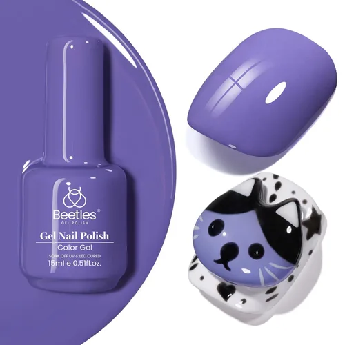Miniatura 40 de Beetles - Esmalte de uñas de gel verde luminoso que brilla en la oscuridad, esmalte de uñas de gel que se absorbe con lámpara LED UV, arte de uñas
