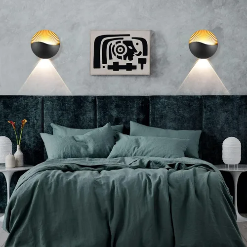 Miniatura 7 de XEYOU Aplique de pared moderno de 12 W, lámpara de pared LED impermeable IP65 de aluminio para interiores, montaje en pared, lámpara LED