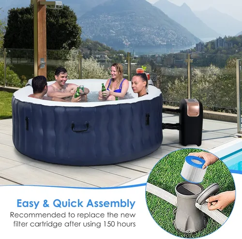 Miniatura 6 de Goplus Paquete de 6 cartuchos de repuesto para filtro de piscina, bomba de filtro de spa tipo VI compatible con la mayoría de piscinas de masaje