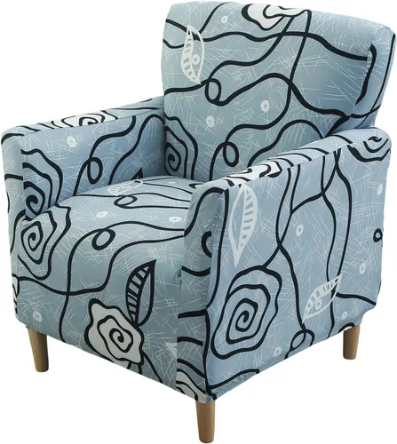 Miniatura 49 de FUANGUI Funda para Sillón de Banquete con Brazos Fundas para Sillas Elásticas Funda para Sillón Club Funda Suave para Sillón Sofá Cubiertas 03
