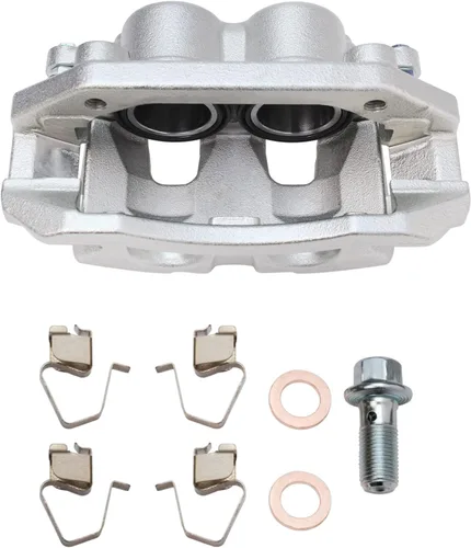 Miniatura 7 de Detroit Axle - Rotores de disco delantero + pinza de freno lateral del pasajero de repuesto para Mitsubishi Raider Dodge Dakota 2005-2008 - Juego