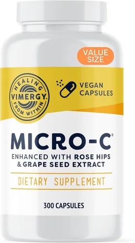 Miniatura 7 de Vimergy Micro-C® Cápsulas de Vitamina C – 500mg por cápsula, Apoya la salud inmunológica*, Promueve la producción de colágeno, Apoya huesos