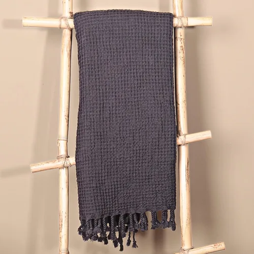 Miniatura 3 de PÜSKÜL - Toallas de playa turcas de lujo de tejido gofre, toallas de 100 % algodón turco natural, suaves, absorbentes, sin arena, de secado rápido