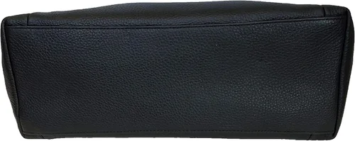 Miniatura 3 de Entrenador Ava Pebbled cuero cadena Tote para mujer (negrodorado)