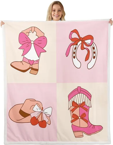 Miniatura 20 de Princess Flannel Blanket All Seasons,Rainbow Cloud Stars Butterfly Bed Blanket for Kawaii Home Decor,Dreamy Fairy Tale Castle Blanket for Kids Girls