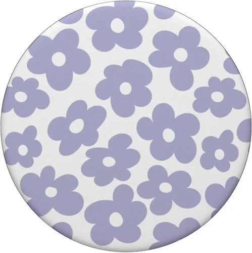 Miniatura 3 de PopSockets de popSockets intercambiables con diseño de flores de color lila claro