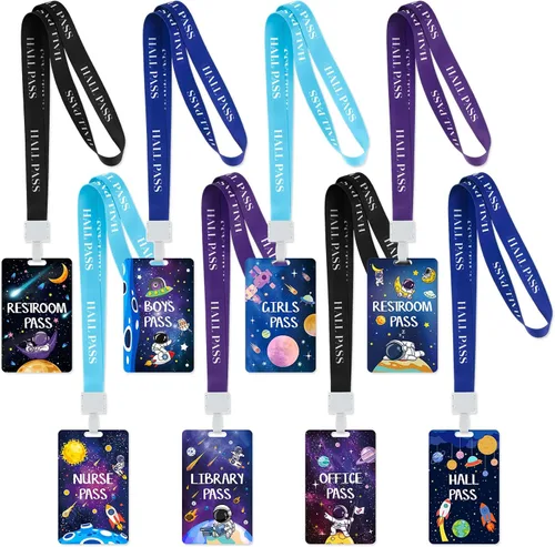 Miniatura 11 de Ctosree Juego de 8 cordones de PVC irrompibles para pasillos y pases escolares, suministros escolares, suministros para profesores, para aula