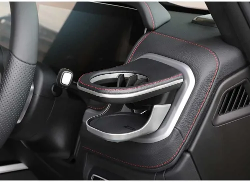 Miniatura 2 de AZUTO Paquete de portavasos lado derecho e izquierdo para Mercedes-Benz Clase G W463A (costura roja)