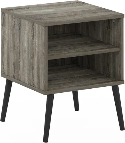 Miniatura 7 de Mesa de noche con cajón Furinno, Madera Roble francés