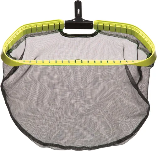 Ocean Blue Water Products Typhoon Rastrillo de hoja con bolsa de malla grande Amarillo