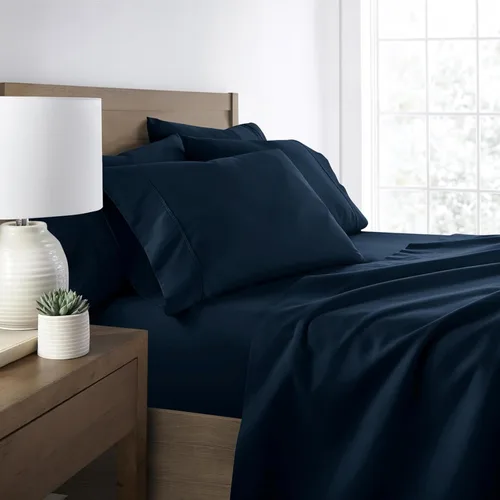 Miniatura 25 de ienjoy Home Linen Market - Juego de sábanas de 6 piezas, color rubor, tamaño King Blush
