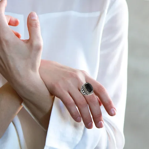 Miniatura 5 de Lujoso anillo de piedras preciosas de circonita cúbica para mujeres y niñas, anillos de piedra preciosa de cristal de circonita cúbica, retro