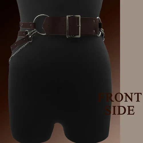 Miniatura 8 de Cinturón de cadena de cintura punk de talla grande - 019 - XXXL