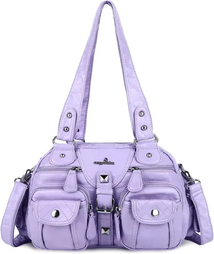 Angel Kiss Hobo - Bolsos cruzados para mujer, bolso de hombro con múltiples bolsillos, bolsos tipo hobo suaves, correa extraíble, bolsos de cuero