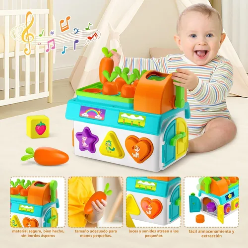 Miniatura 5 de Juguetes Montessori para niños y niñas de 1 a 2 años, regalo de primer cumpleaños para niños de un año, juego educativo de 12 a 18 meses, juego