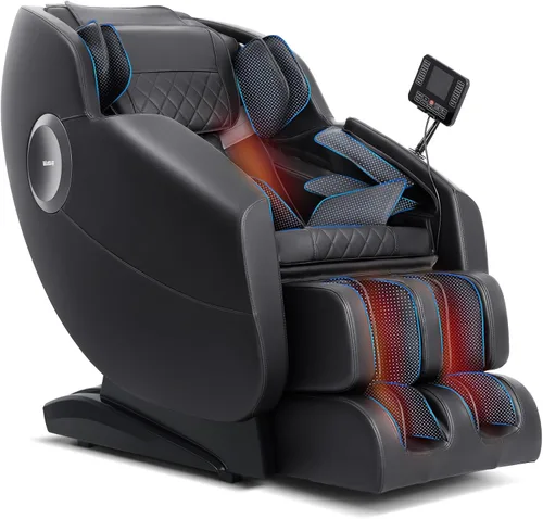 Silla de Masaje, Silla de Masaje de Cuerpo Completo de Gravedad Cero, Sillón Reclinable Shiatsu con 14 Puntos de Masaje, Calefacción Lumbar y de