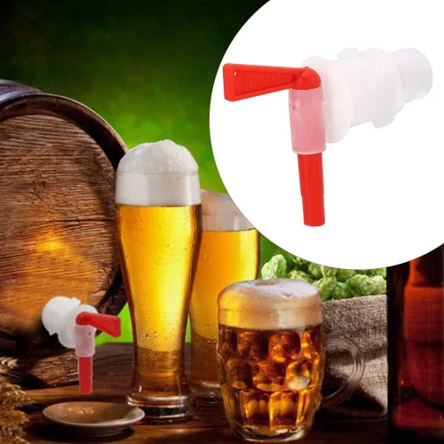 Miniatura 5 de Grifo de cubo de cerveza Espita de embotellado de plástico rojo para cerveza fermentador de elaboración de cerveza Cubo de embotellado