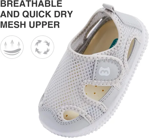 Miniatura 144 de BMCiTYBM Zapatos de bebé para niños pequeños, zapatillas de malla transpirable antideslizantes