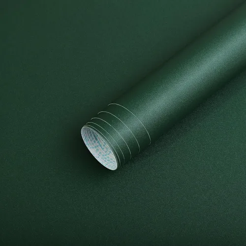 Miniatura 12 de HeloHo Papel tapiz verde liso, con textura mate, papel de pared moderno autoadhesivo extraíble, impermeable, papel de contacto para sala de estar