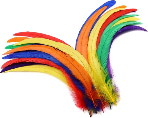 Miniatura 13 de Holmgren Plumas de Cola de Gallo Color Blanco Hueso - 60 piezas Plumas de Cola de Gallo Grandes de 12-14 pulgadas al Por Mayor para Manualidades