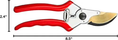 Miniatura 10 de Haus & Garten, tijeras de podar, podador de mano con derivación de titanio, herramienta para jardín y recortes, para uso profesional y doméstico