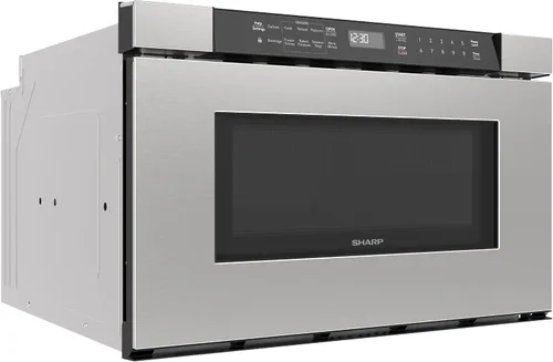Miniatura 17 de Sharp SMD2420MS - Horno de microondas integrado con cajón de 24 pulgadas, 1.2 pies cúbicos, acero inoxidable, panel de control táctil, tecnología