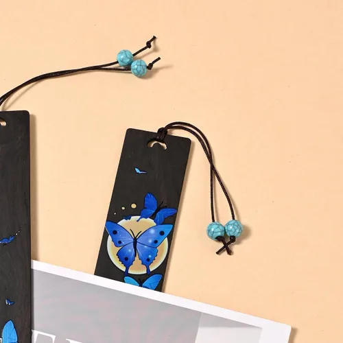 Miniatura 6 de ZQZYMXQ 2 Piezas Marcapáginas de Mariposa Estéticos, Marcadores de Libros para Lectura para Mujeres, Regalos de Mariposa para Mujeres (Mariposa Azul)