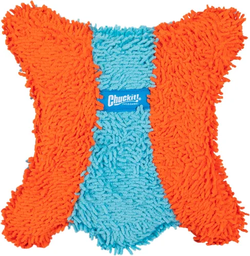 Miniatura 4 de Chuckit! ¡Tíralo! Juguete de perro ardilla interior Fumbler naranja y azul