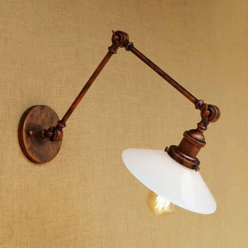 Miniatura 2 de Wall Mount Light Industrial Retro Adjustable Swing Arm Wall Lamp Sconce Antique Foldable Wall Light Living Room Bedside s Balconies Aisles Farmhouse
