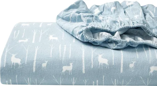 Miniatura 25 de Eddie Bauer - Sábanas individuales, juego de ropa de cama de franela de algodón, cepillada para mayor suavidad, decoración acogedora para el hogar