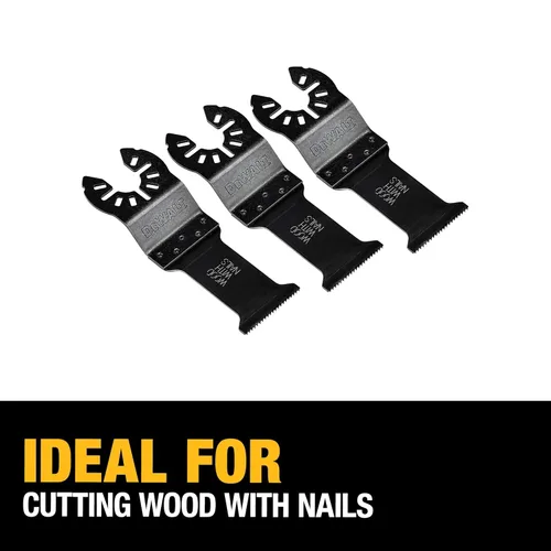 Miniatura 3 de DEWALT Hoja oscilante de titanio para herramientas de madera con clavos, 1-1/4 pulgadas, paquete de 15, (DWA4203-3)
