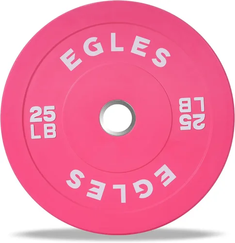EGLES Placas de Peso Olímpicas de Colores Vibrantes, Placas de Barra de Goma, Placa Parachoques de Goma Virgen Estándar de 2 Pulgadas de 10 15 25 35