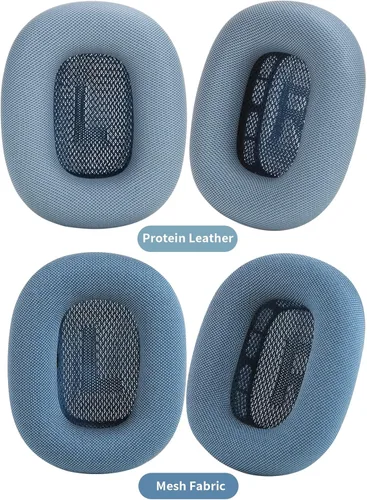 Miniatura 7 de Almohadillas de repuesto Earrock para auriculares AirPods Max, almohadillas cubiertas de piel de proteína con espuma viscoelástica y imán