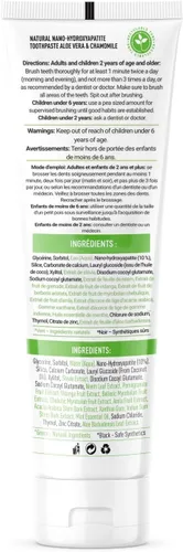 Miniatura 10 de Pasta dental natural sin flúor - Nano hidroxiapatita, remineralizante, para dientes sensibles, blanqueadora y tubo de cero desperdicio - Recomendada